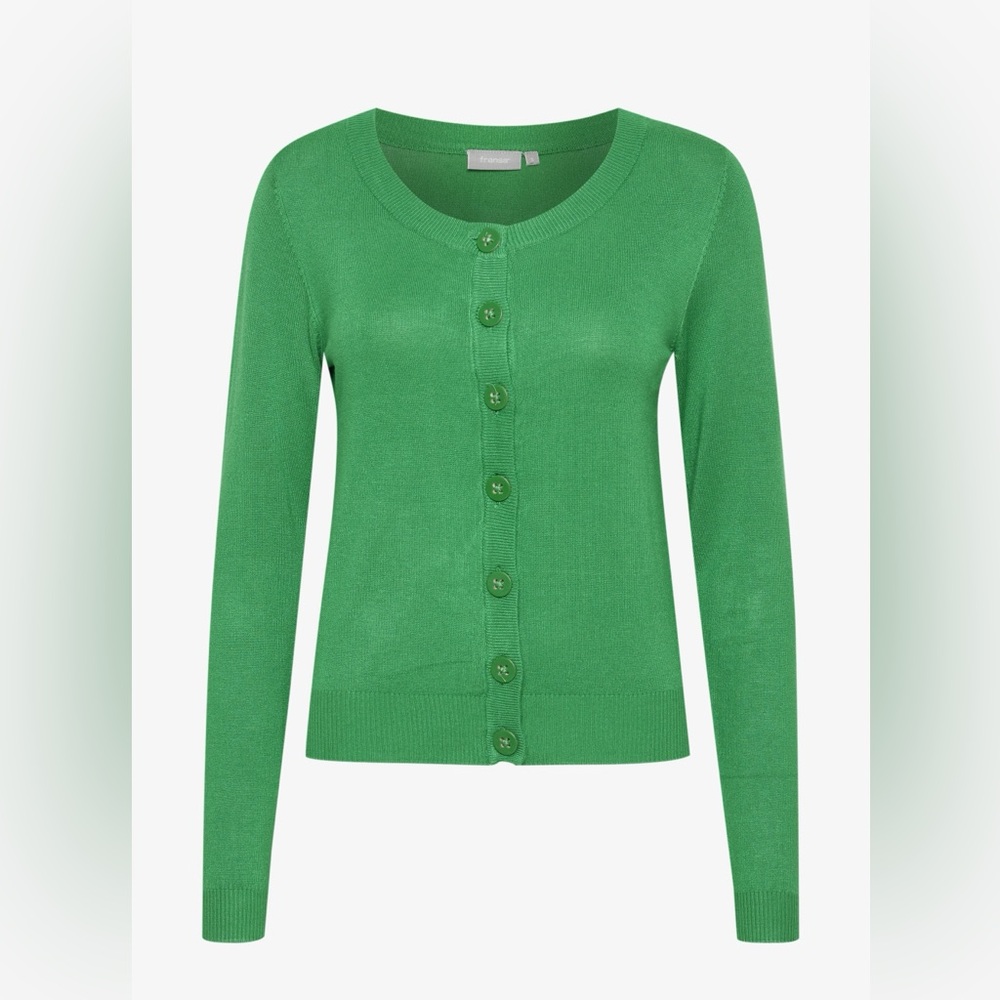 FRANSA green buttoned light knit cardigan